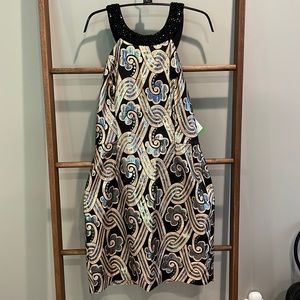 Metallic Vintage Brocade Dress